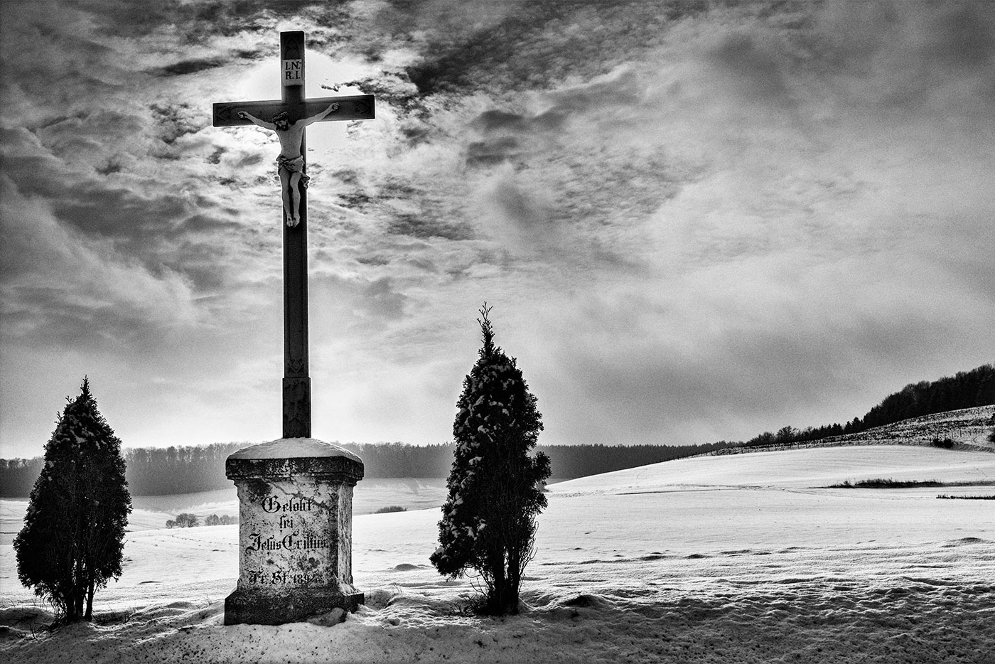 Dezember - Feldkreuz bei Dischingen